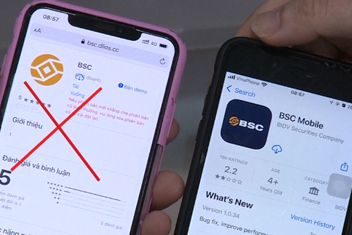 Mất cả trăm triệu đồng vì nộp tiền vào app mạo danh ngân hàng