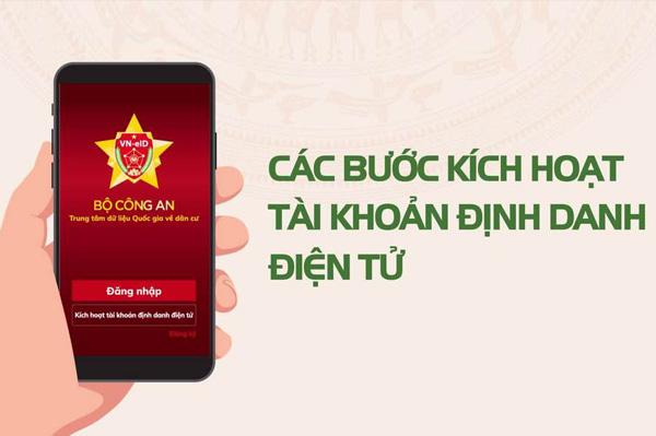 5 bước kích hoạt tài khoản định danh điện tử