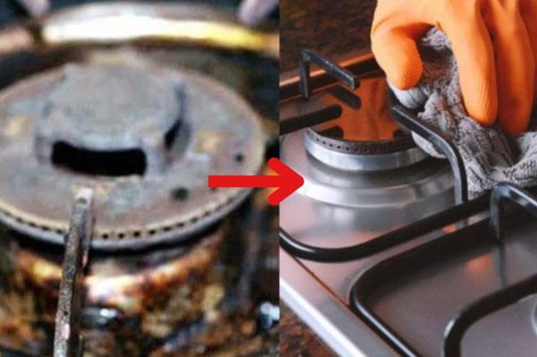 5 cách làm sạch bếp gas bị rỉ trở nên sáng bóng như mới