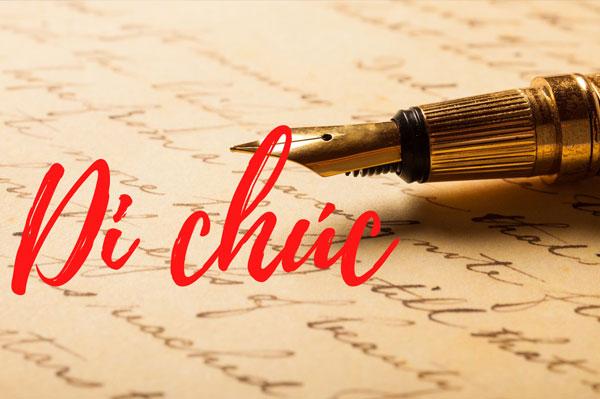 Các loại di chúc được pháp luật công nhận