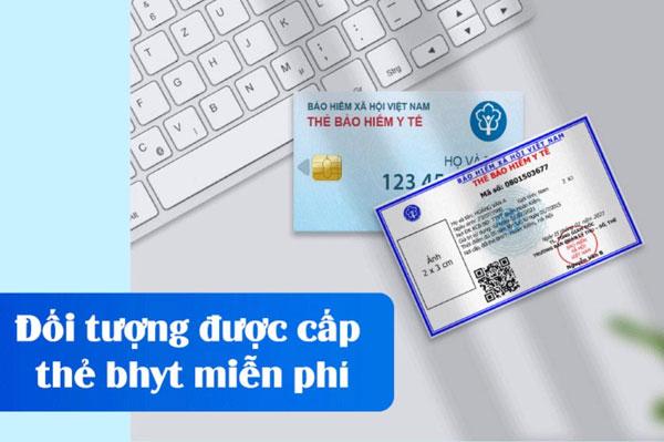 Chỉ ra nhóm đối tượng được cấp BHYT miễn phí