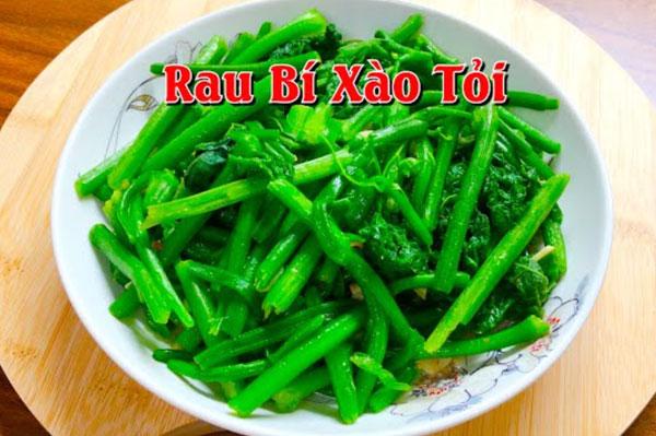 Hướng dẫn cách làm đọt bí xanh xào tỏi thơm ngon khó cưỡng