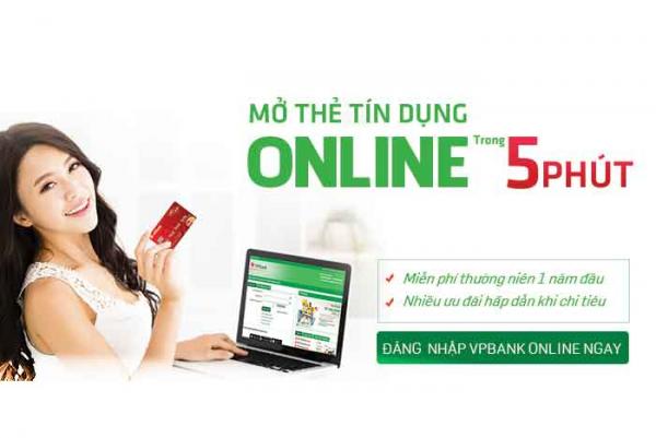 Mở thẻ tín dụng online miễn phí, thục tục đơn giản, nhanh chóng, giao thẻ tận nơi