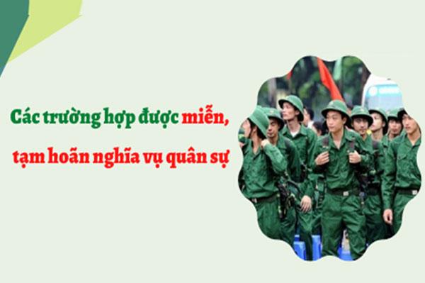 Những đối tượng được miễn, hoãn nghĩa vụ quân sự năm 2023-2024