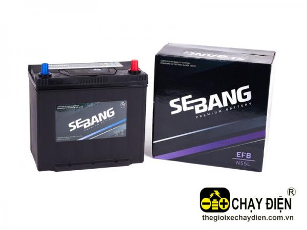 ẮC QUY SEBANG EFB N55 (12V-55AH)