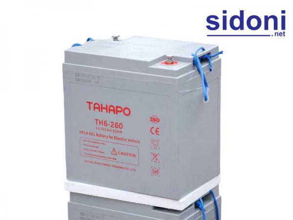 Ắc quy xe điện TAHAPO TH6-260 (6V-260Ah)