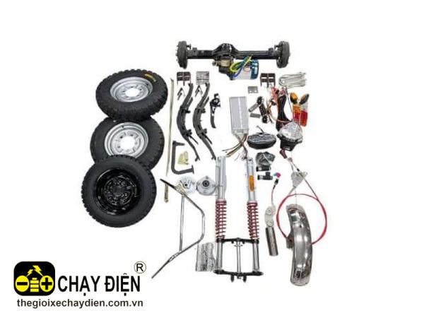 BỘ LINH KIỆN XE 3 BÁNH CẦU PHANH CƠ 1 TẤN