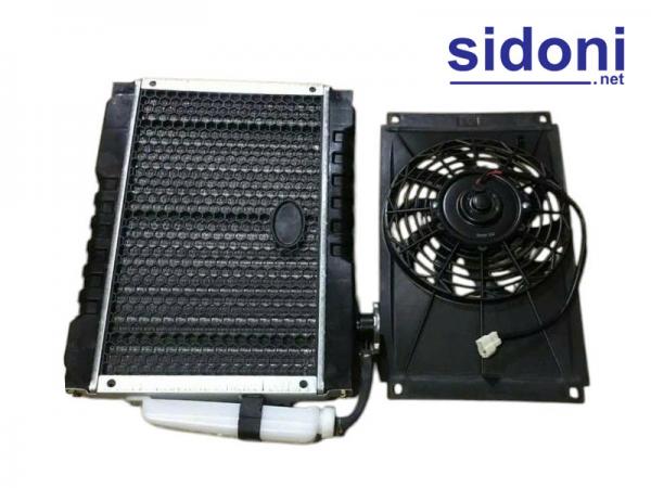 Bộ quạt gió, két nước xe ba gác
