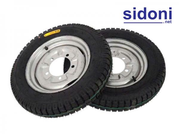 Bộ săm, lốp, vành xe 3 bánh điện 4.50-12