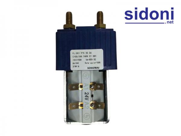 Contactor 24V 150A T20  xe nâng Linde T20-131