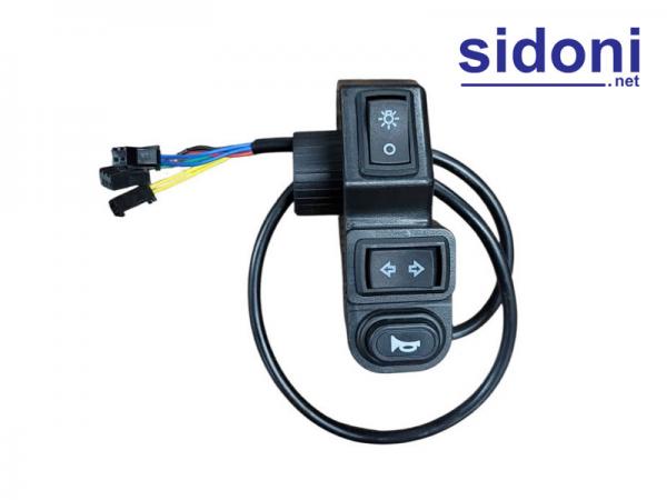 Cụm công tắc 3 chức năng đèn, còi, xi nhan xe đạp điện