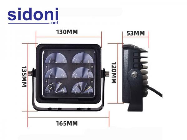 Đèn led chữ xe nâng chữ U 6 bóng