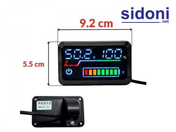 Đồng hồ báo V, báo pin gắn ghi đồng xe điện