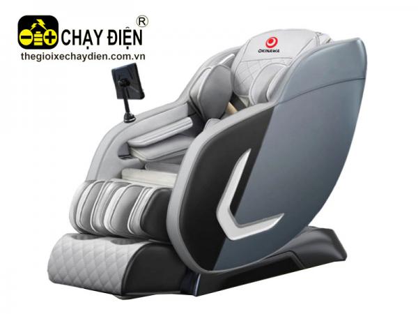 GHẾ MASSAGE OKINAWA OS-325 TRẮNG BẠC