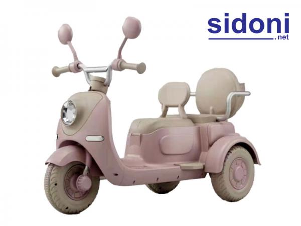 Mô tô điện trẻ em 319 hồng cánh sen