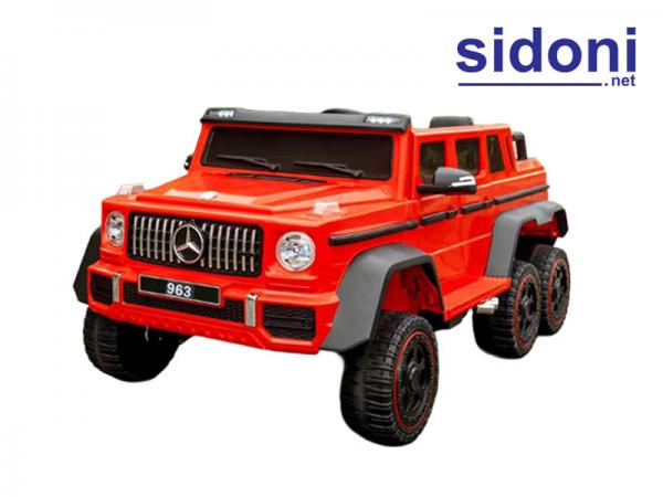 Ô tô điện trẻ em 6 bánh 963 Mercedes G63 đỏ