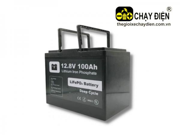 PIN LITHIUM 12.8V 100AH LIFEPO4 CHO XE GOLF, XE ĐIỆN DU LỊCH