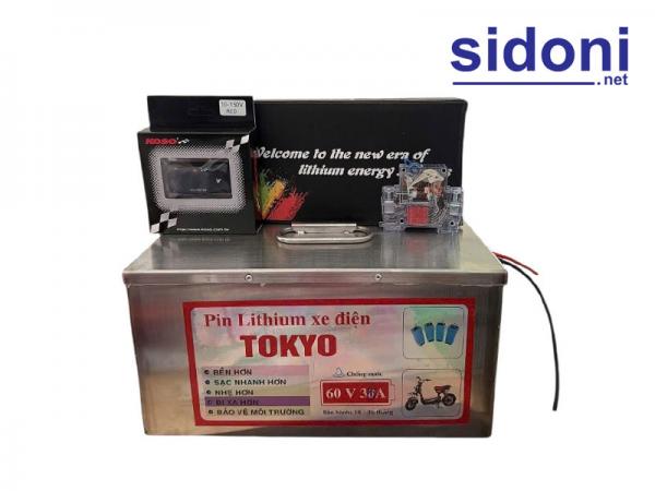 Pinlithium xe điện TOKYO 60V 30Ah
