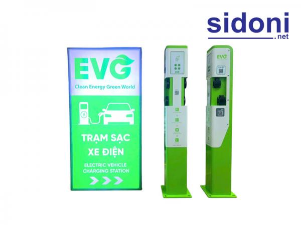 Trụ sạc xe máy điện EVG 220V 7000W 4 cổng