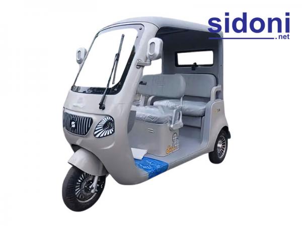 Xe 3 bánh điện 2 hàng ghế 5 chỗ ngồi , mái che, cam lùi Vnbike J7