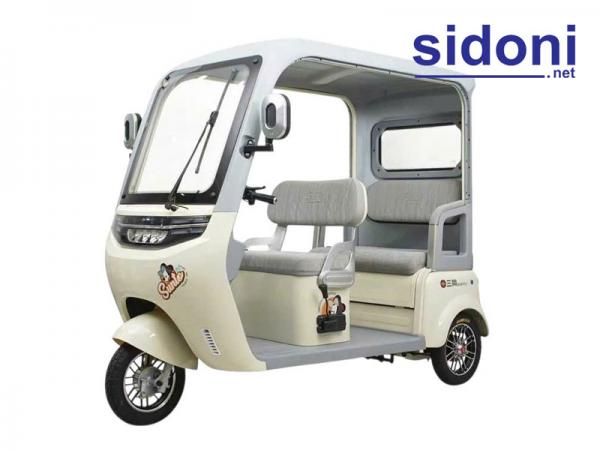 Xe 3 bánh điện 2 hàng ghế, mái che, cam lùi Vnbike J6