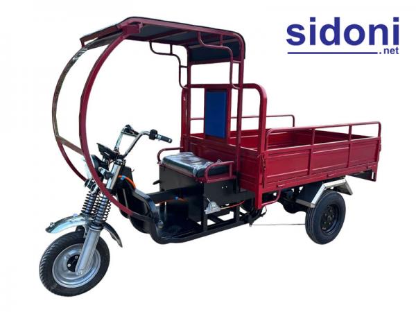 Xe 3 bánh điện chở hàng Smart E1500 Plus 60V64AH đỏ