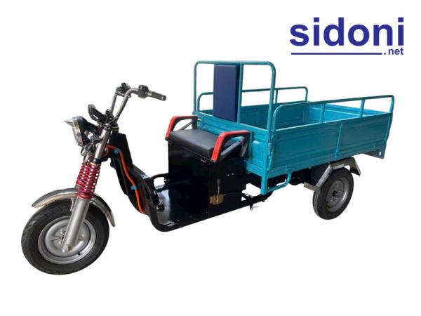 Xe 3 bánh điện chở hàng Smart E500 xanh da trời