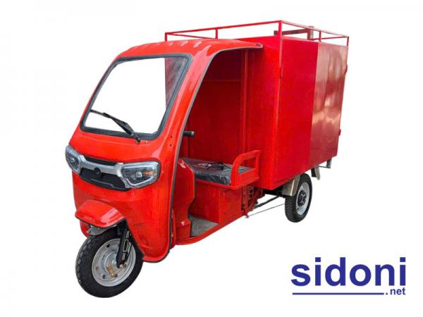 Xe 3 bánh điện chở hàng thùng kín N700