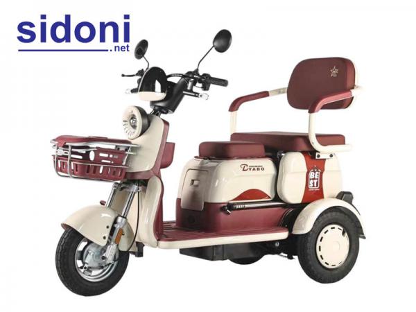 Xe 3 bánh điện đa năng YABO X Plus đỏ kem