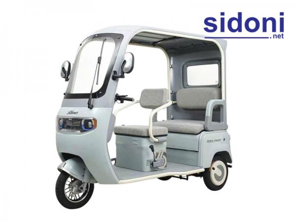 Xe 3 bánh điện mái che Vnbike J5 xanh da trời