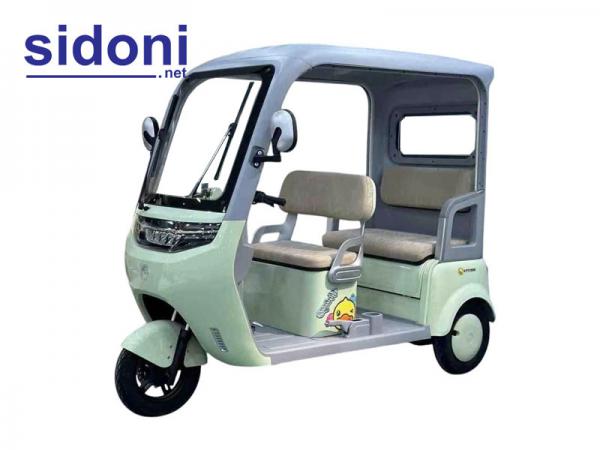 Xe 3 bánh điện YABO Nice mái che 2 hàng ghế xanh ngọc