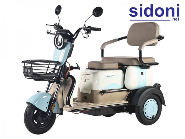 Xe 3 bánh điện YABO X3S xanh dương trắng