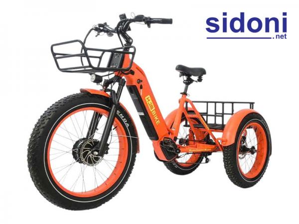 Xe đạp điện 3 bánh HJM BIKE cam