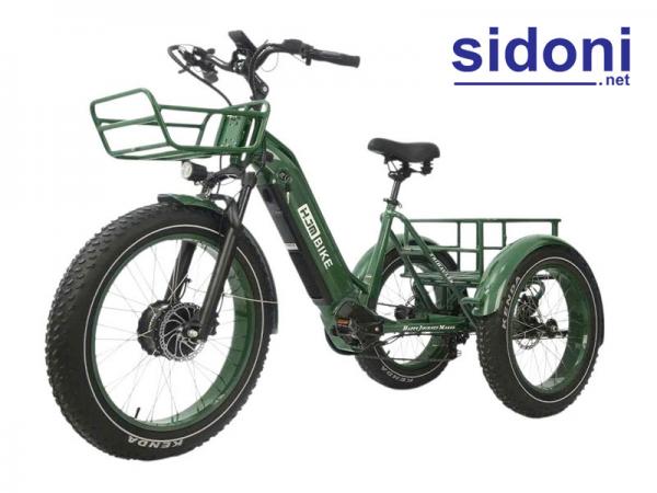 Xe đạp điện 3 bánh HJM BIKE xanh lá