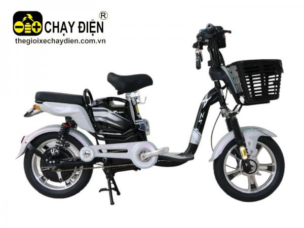 XE ĐẠP ĐIỆN AVA X5 ĐEN BẠC