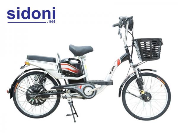 Xe đạp điện Vnbike A2 22inch trắng