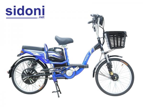 Xe đạp điện Vnbike A2 22inch xanh dương
