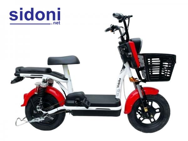 Xe đạp điện Vnbike A9 đỏ trắng