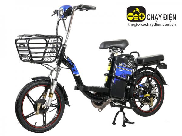 XE ĐẠP ĐIỆN VNBIKE V1 18INH KHUNG ĐEN TEM XANH