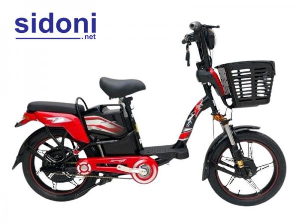 Xe đạp điện Vnbike X1 18inch đỏ đen