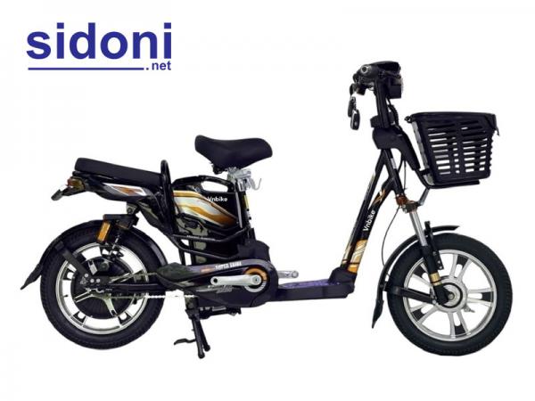 Xe đạp điện Vnbike X10 vàng đen