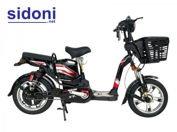 Xe đạp điện Vnbike X9 đỏ đen