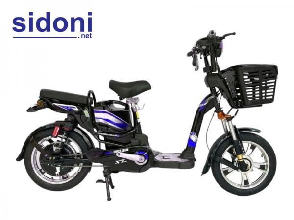Xe đạp điện Vnbike X9 xanh dương đen