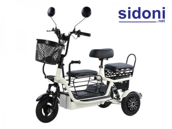 Xe điện 3 bánh Mini Smart M1 trắng