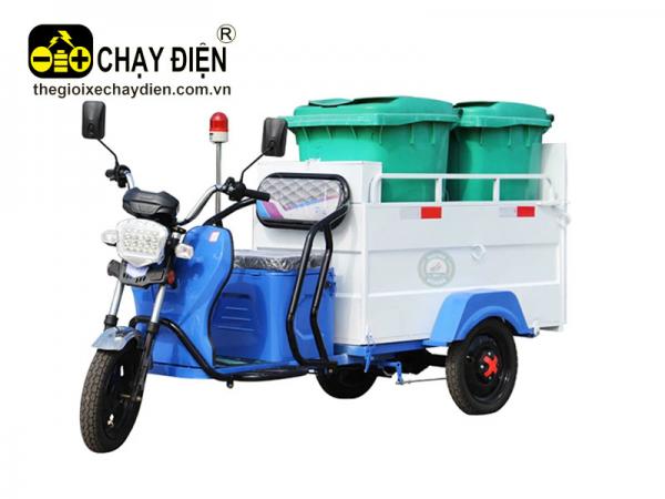 XE ĐIỆN 3 BÁNH THU GOM RÁC
