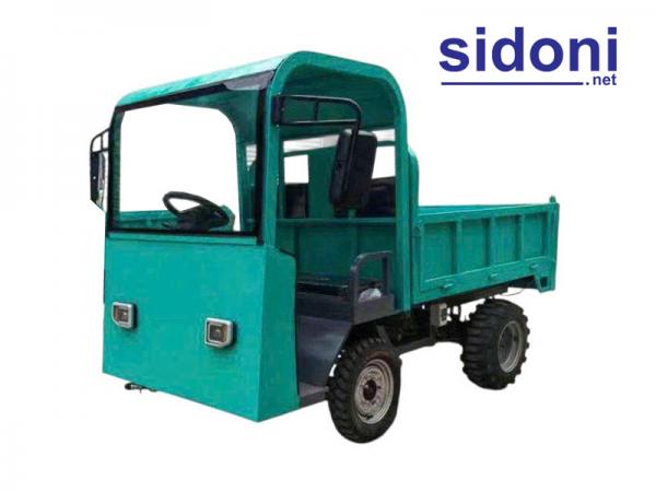 Xe điện chở hàng 4 bánh mái che, thùng lửng Smart DC 1500kg