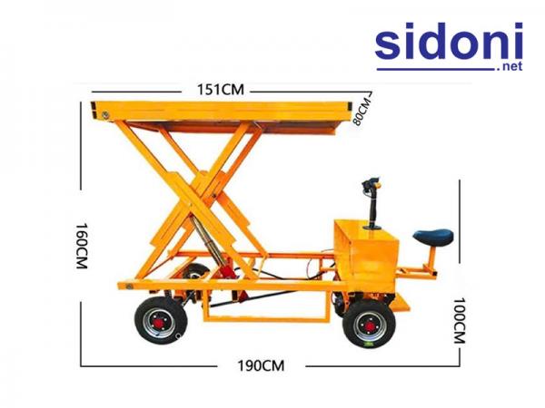 Xe điện chở hàng có bàn nâng Smart CNV58 500kg