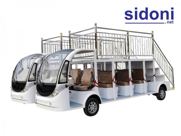 Xe điện chở khách tham quan, hai tầng Smart S11 Plus