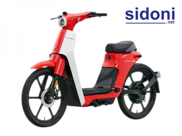 Xe điện Honda Cub-E đỏ trắng