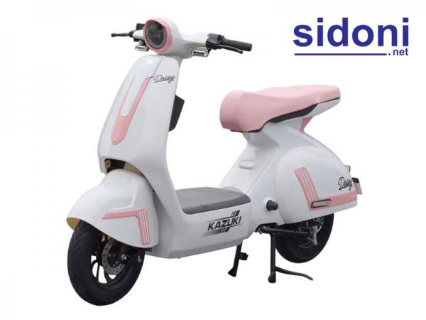 Xe điện KAZUKI DAISY trắng hồng